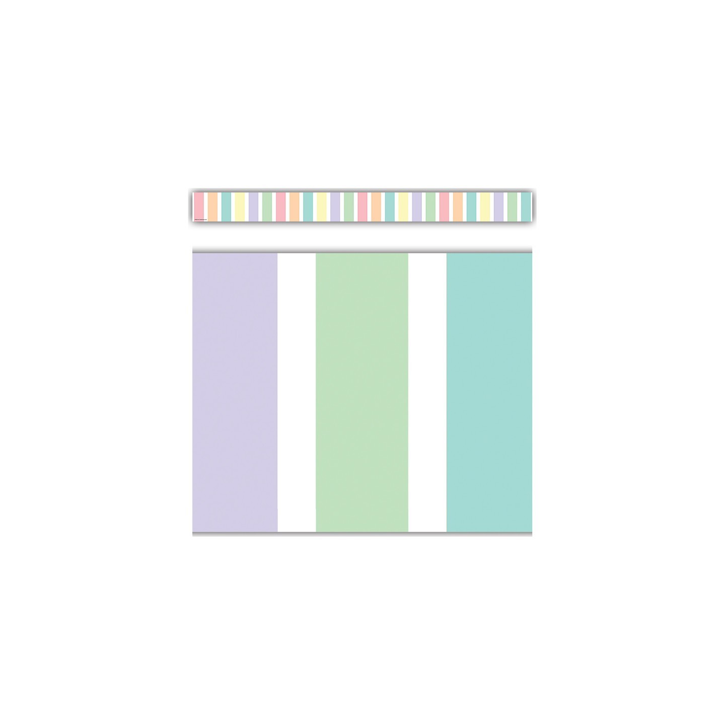 Teacher Created Resources® Pastel Pop Stripes Straight Border Trim, 35 Feet