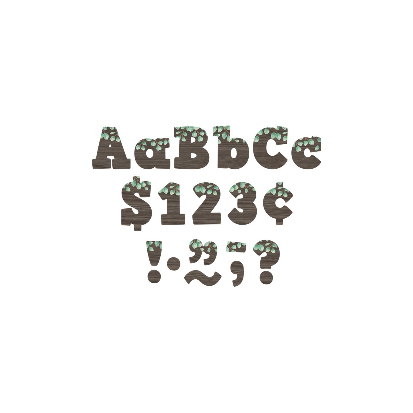 Teacher Created Resources® Eucalyptus 4" Bold Block Letters Combo Pack