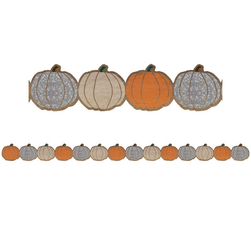 Teacher Created Resources® Home Sweet Classroom Pumpkins Die-Cut Border Trim, 35 Feet Per Pack, 6 Packs