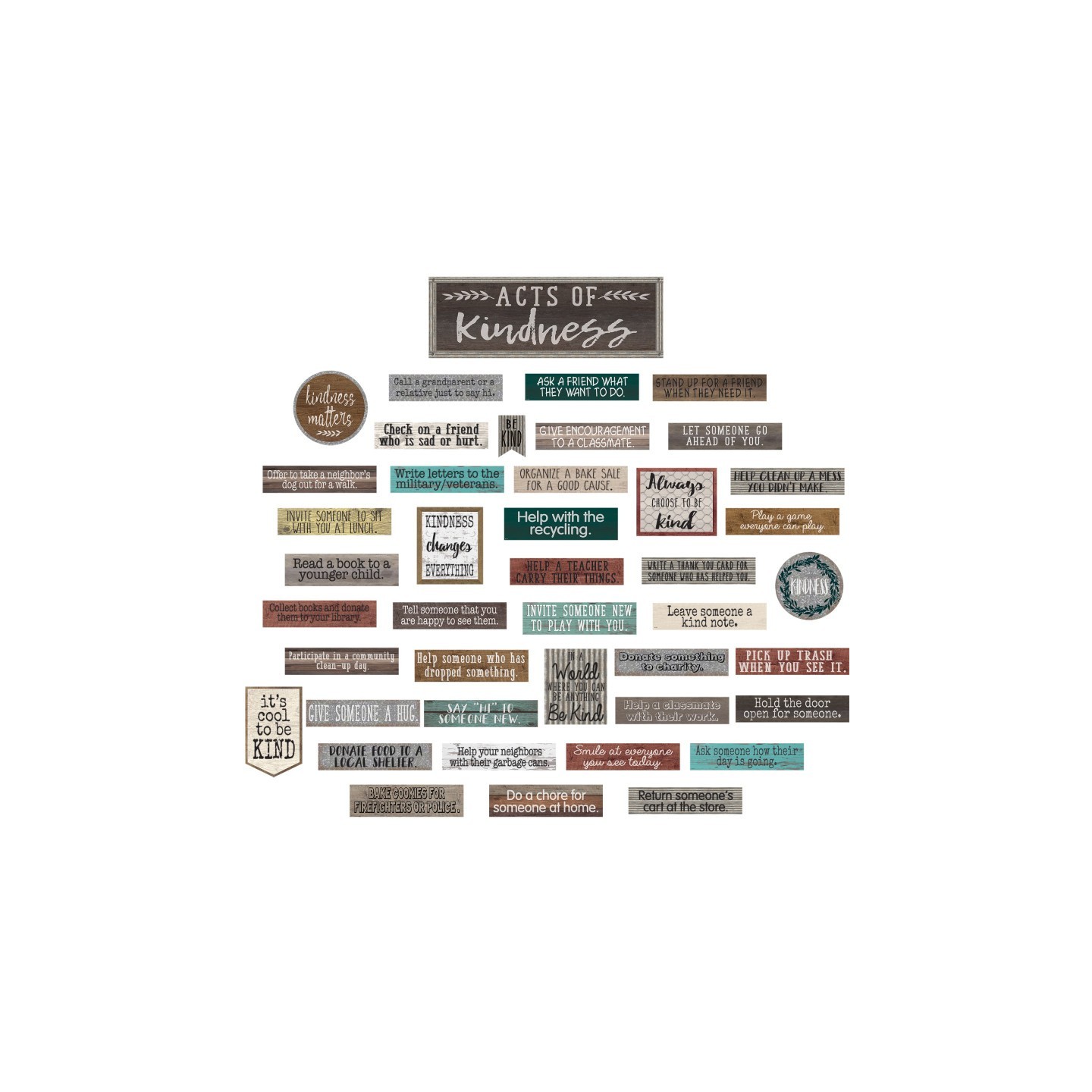 Teacher Created Resources® Home Sweet Classroom Acts of Kindness Bulletin Board Set