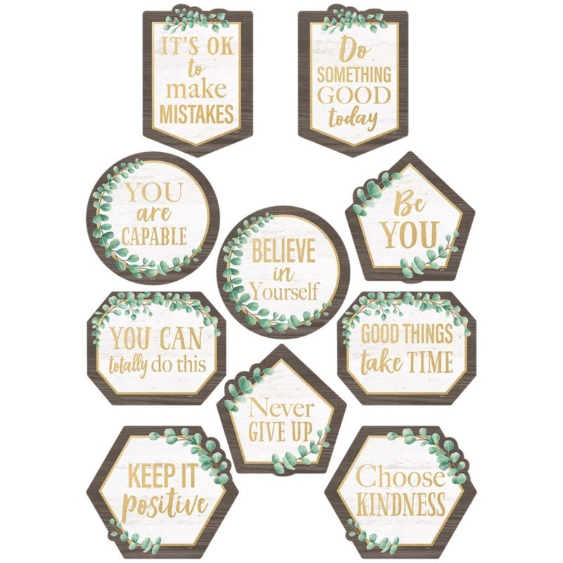 Teacher Created Resources® Eucalyptus Positive Sayings Accents, Pack of 30
