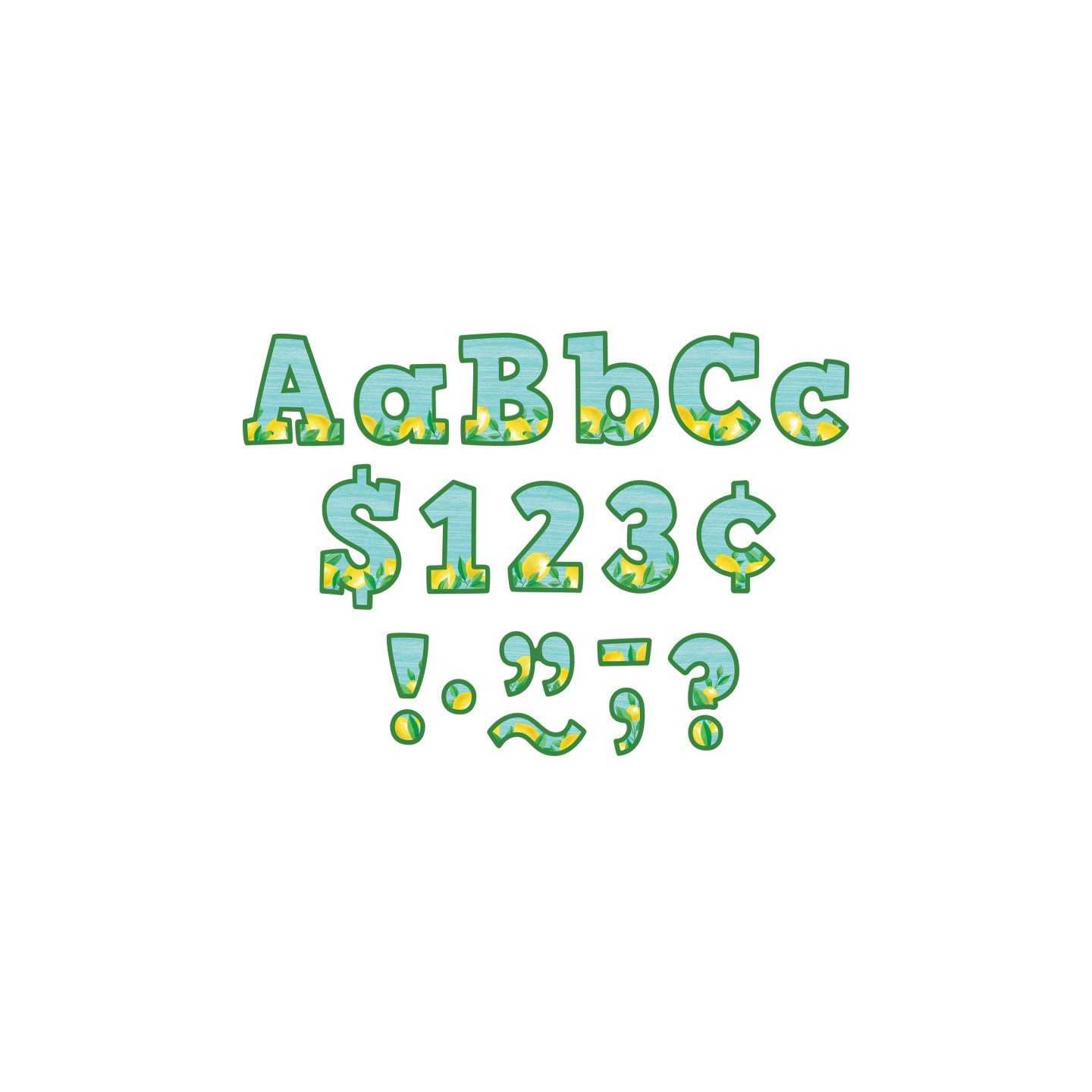 Teacher Created Resources® Lemon Zest Bold Block 4" Letters Combo Pack, 230 Pieces