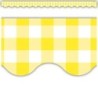 Teacher Created Resources® Yellow Gingham Scalloped Border Trim, 35 Feet