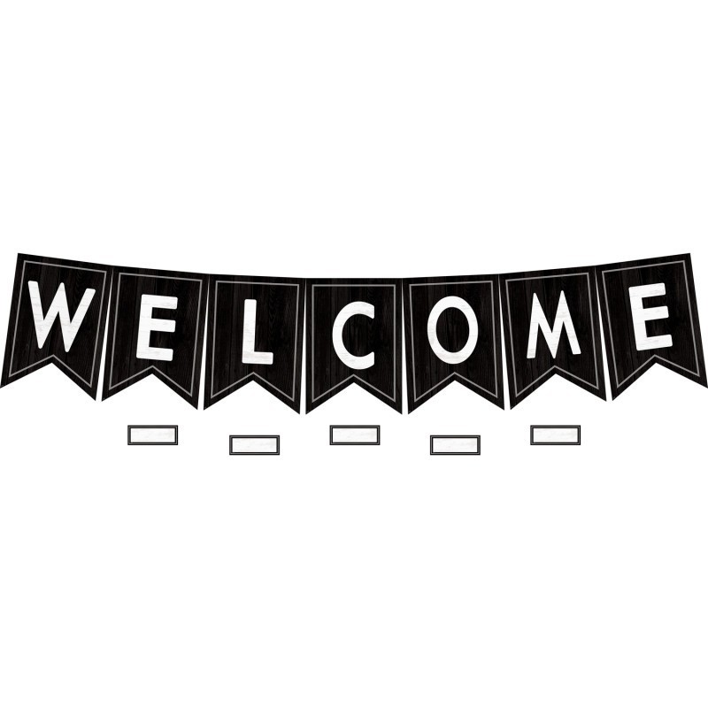 Teacher Created Resources® Modern Farmhouse Pennants Welcome Bulletin Board Set