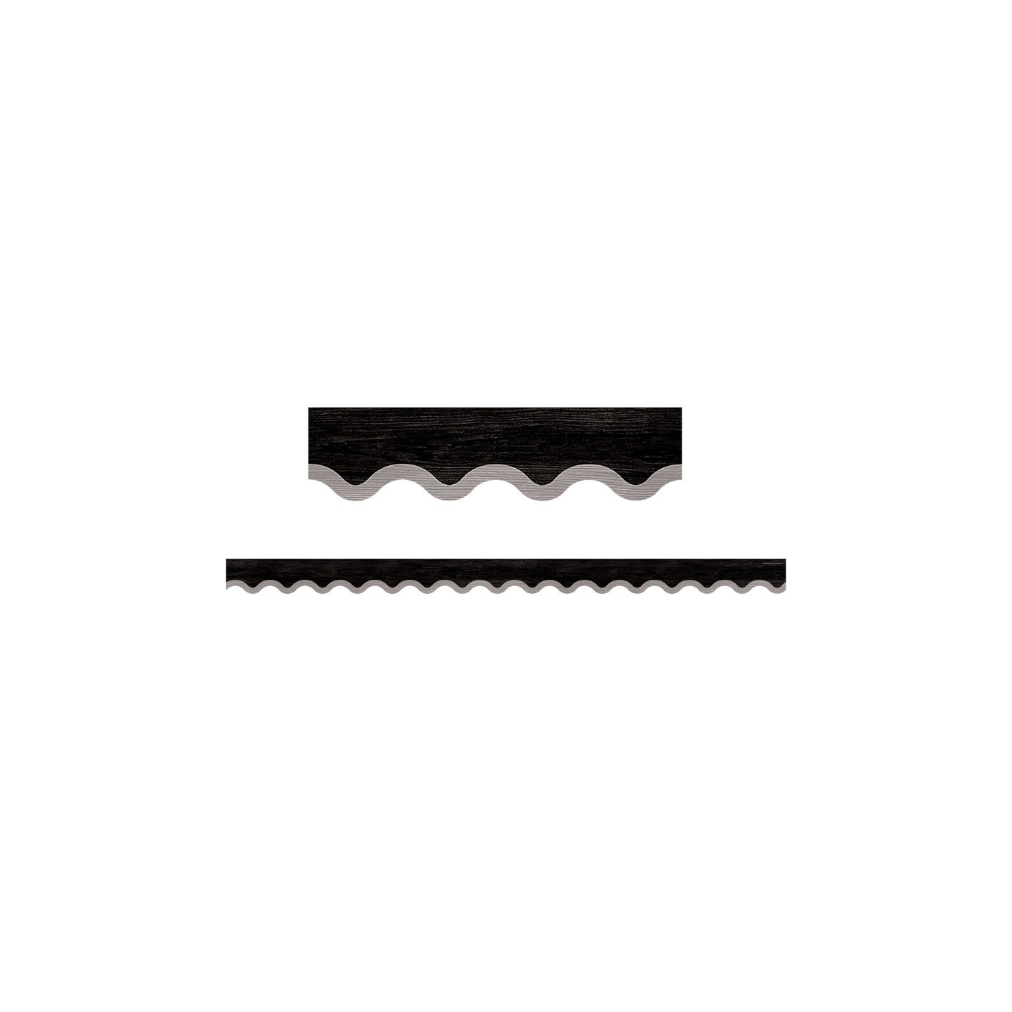 Teacher Created Resources® Modern Farmhouse Black with Gray Scalloped Border Trim, 35 Feet