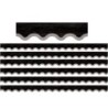 Teacher Created Resources® Modern Farmhouse Black with Gray Scalloped Border Trim, 35 Feet, 6 Packs