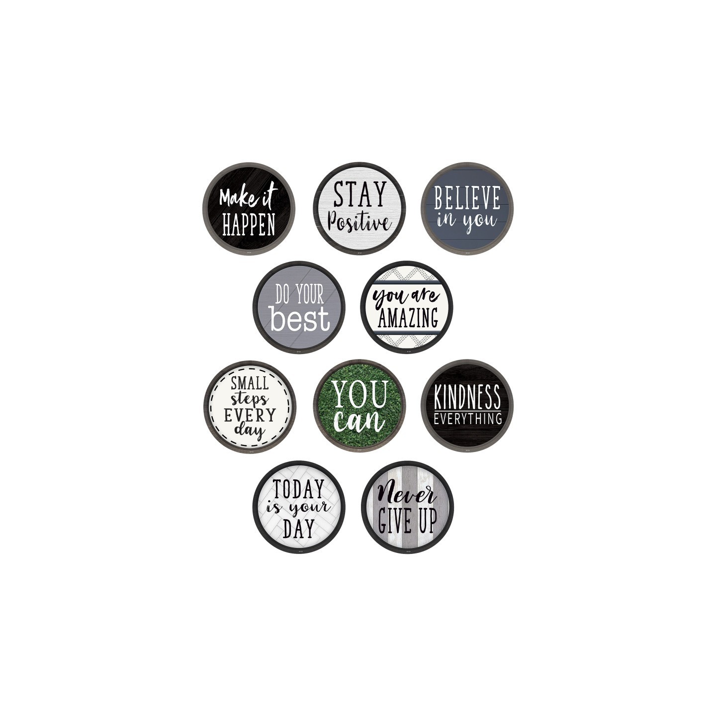 Teacher Created Resources® Modern Farmhouse Positive Saying Accents, Pack of 30