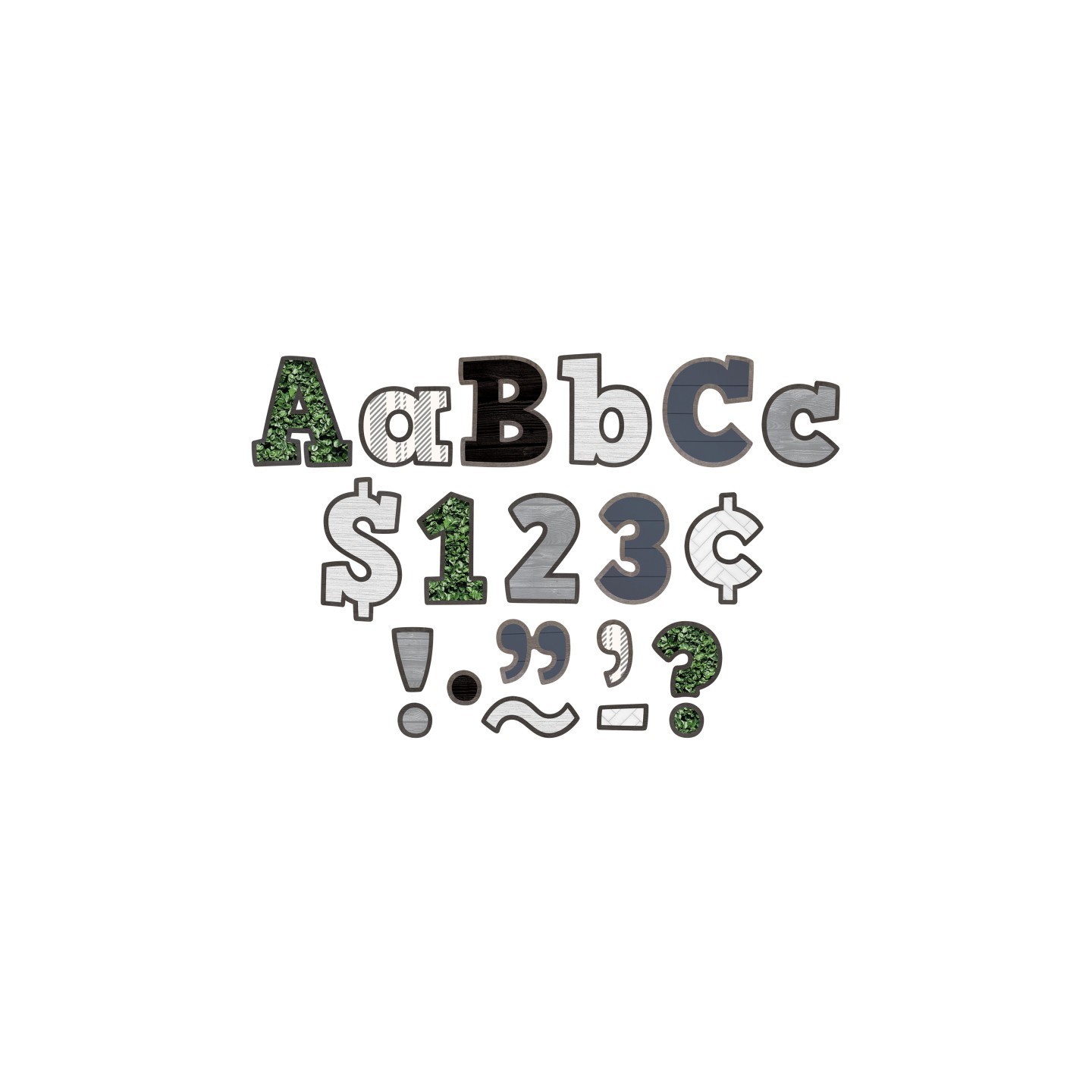 Teacher Created Resources® Modern Farmhouse Bold Block 4" Letters Combo Pack, 230 Pieces