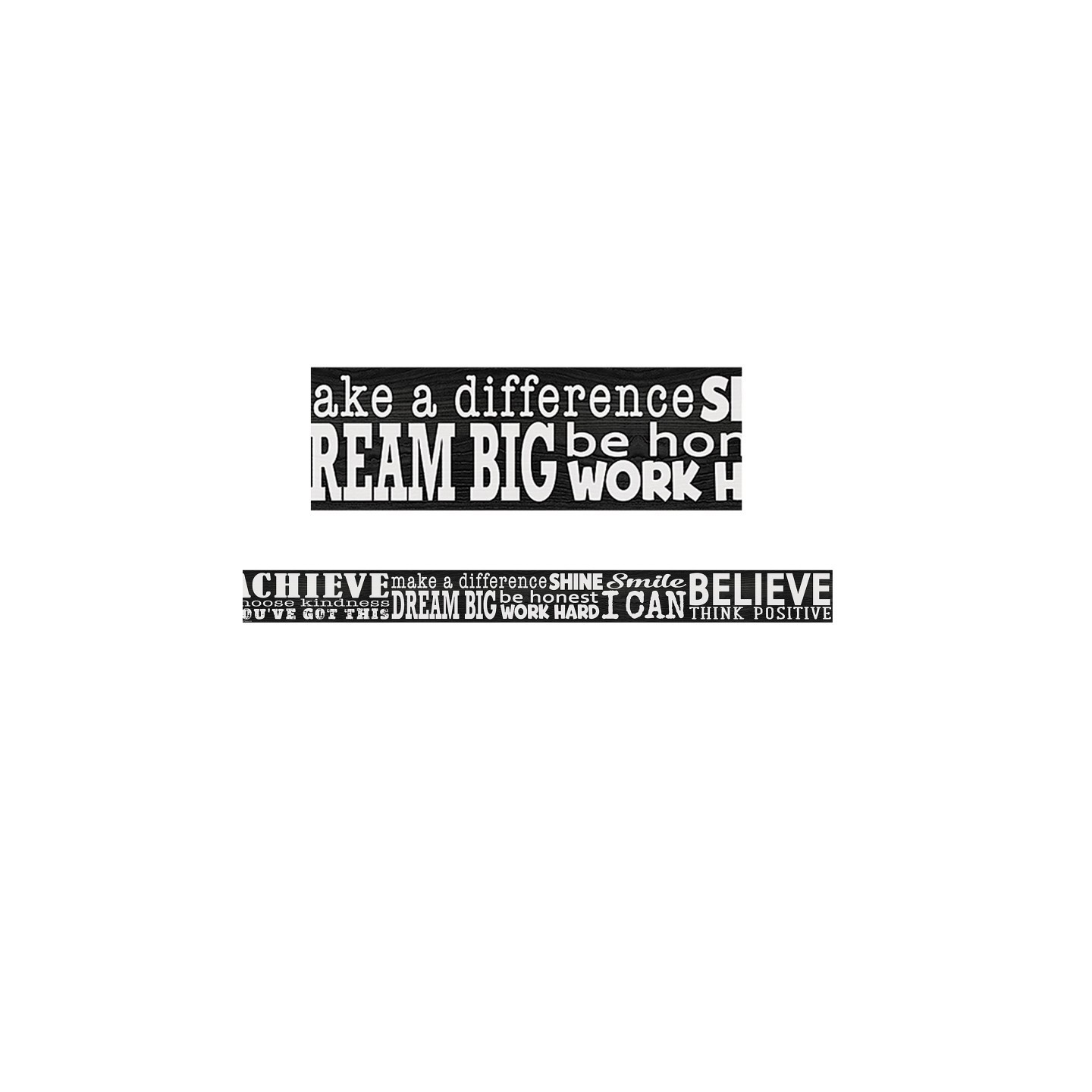 Teacher Created Resources® Modern Farmhouse Positive Sayings Straight Border Trim, 35 Feet