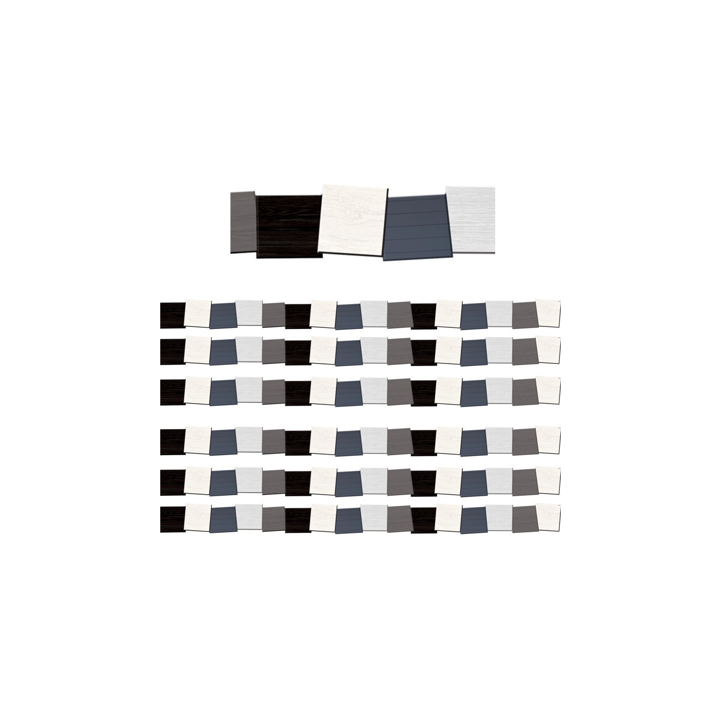 Teacher Created Resources® Modern Farmhouse Block Die-Cut Border Trim, 35 Feet, 6 Packs
