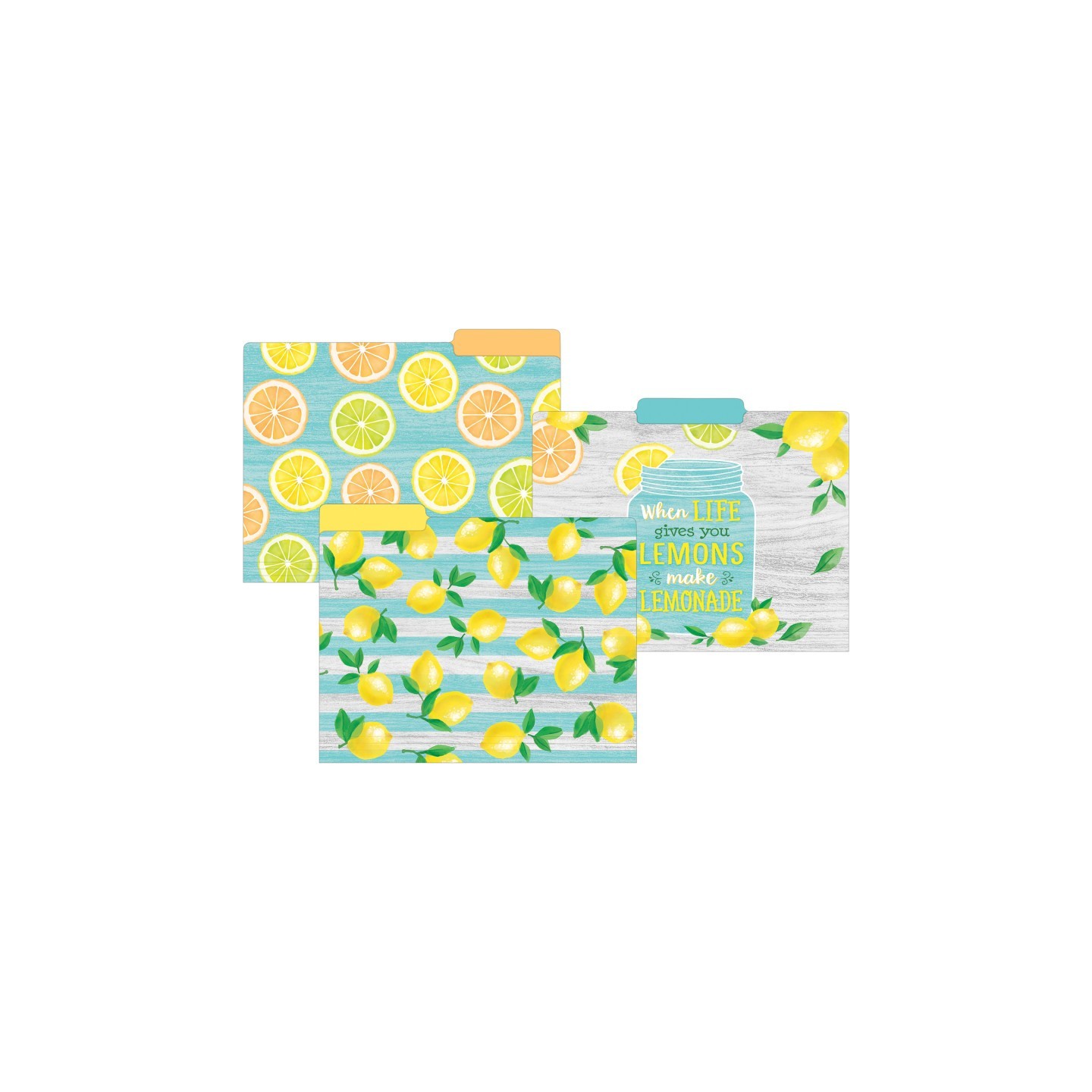 Teacher Created Resources® Lemon Zest Letter-Sized File Folders, Pack of 12
