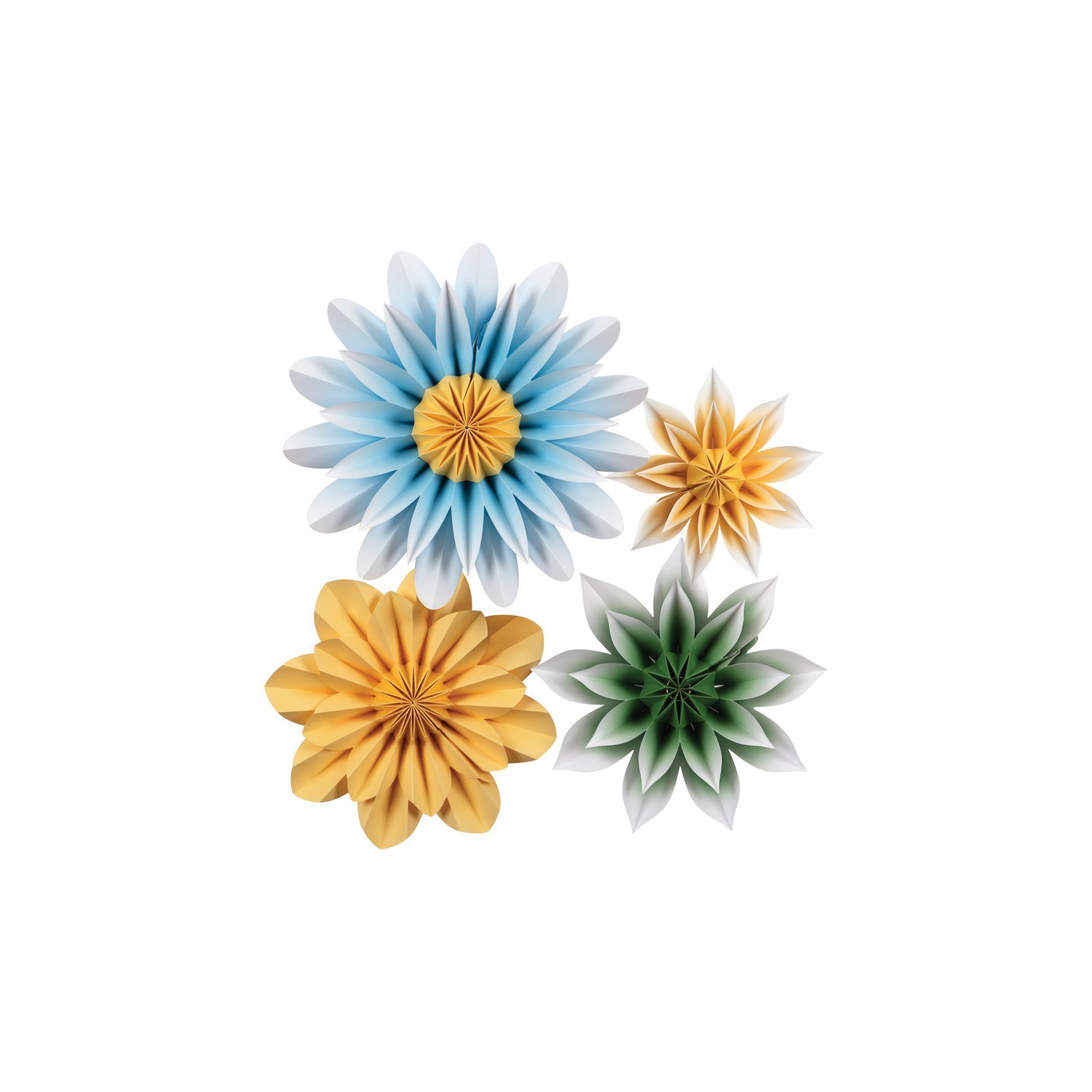 Teacher Created Resources® Floral Sunshine Paper Flowers, Pack of 4