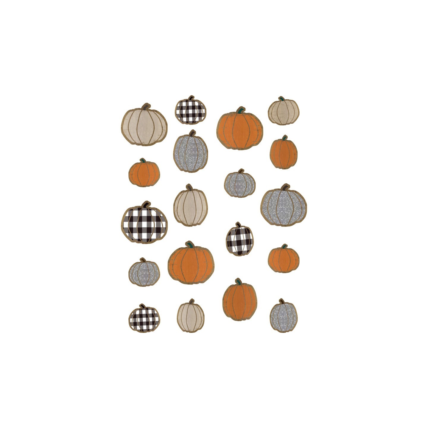 Teacher Created Resources® Home Sweet Classroom Pumpkins Accents, Assorted Sizes, Pack of 57