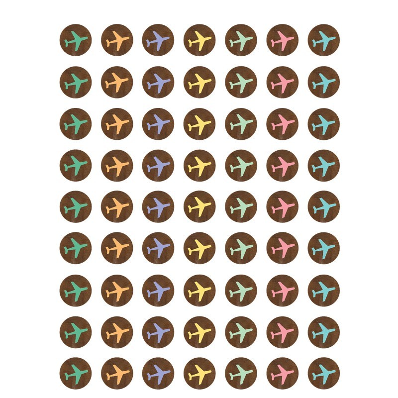 Teacher Created Resources® Travel the Map Airplanes Mini Stickers, 378 Per Pack, 12 Packs