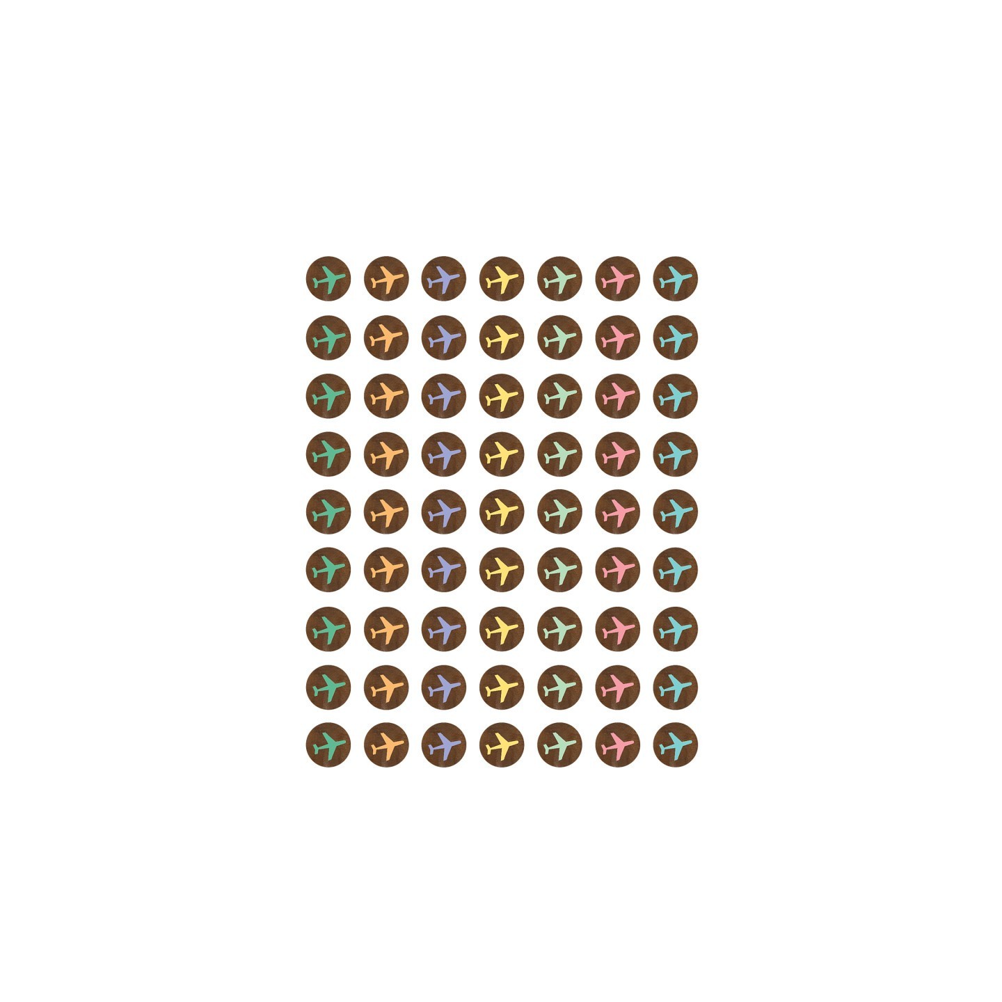 Teacher Created Resources® Travel the Map Airplanes Mini Stickers, 378 Per Pack, 12 Packs