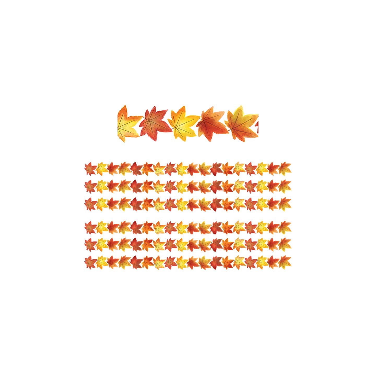 Teacher Created Resources® Fall Leaves Die-Cut Border Trim, 35 Feet Per Pack, 6 Packs