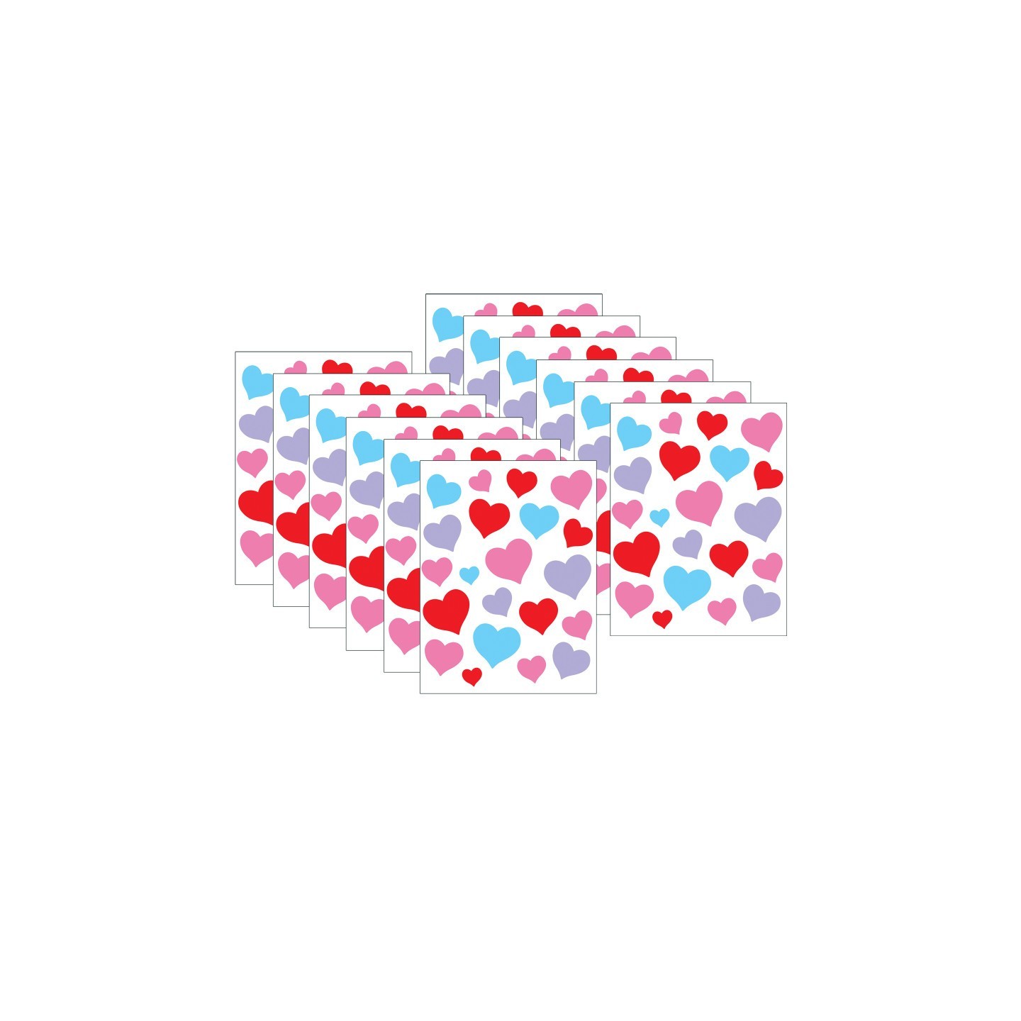 Teacher Created Resources® Charming Hearts Stickers, 120 Per Pack, 12 Packs