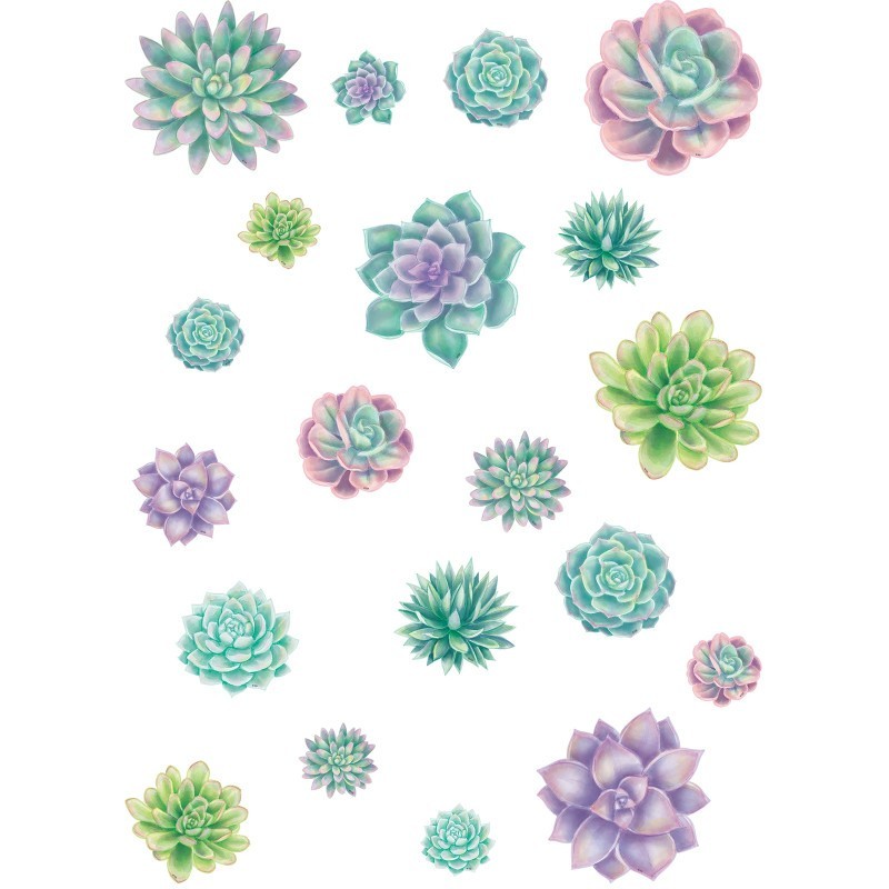 Teacher Created Resources® Rustic Bloom Succulents Accents - Assorted Sizes