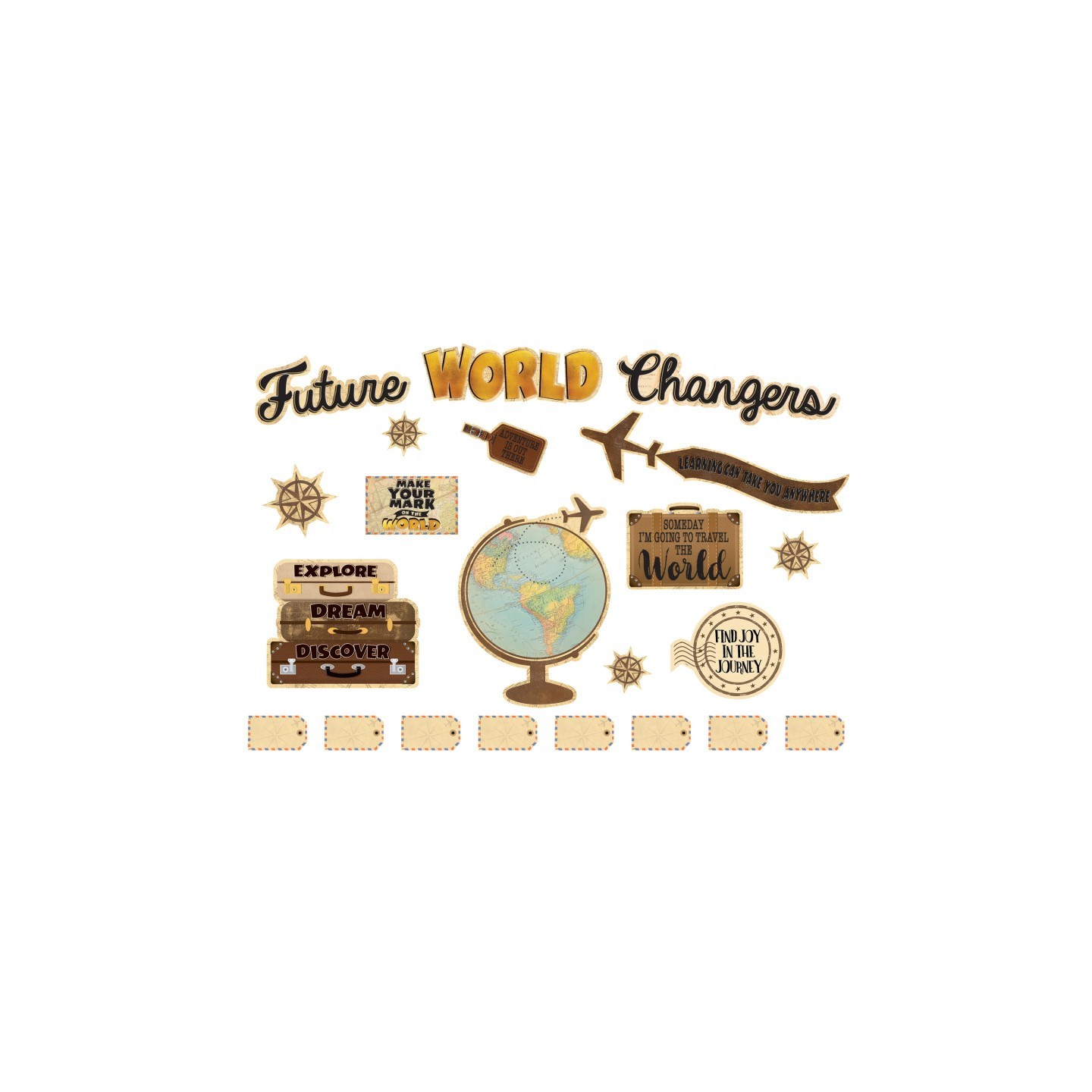 Teacher Created Resources® Travel the Map Future World Changers Bulletin Board Set