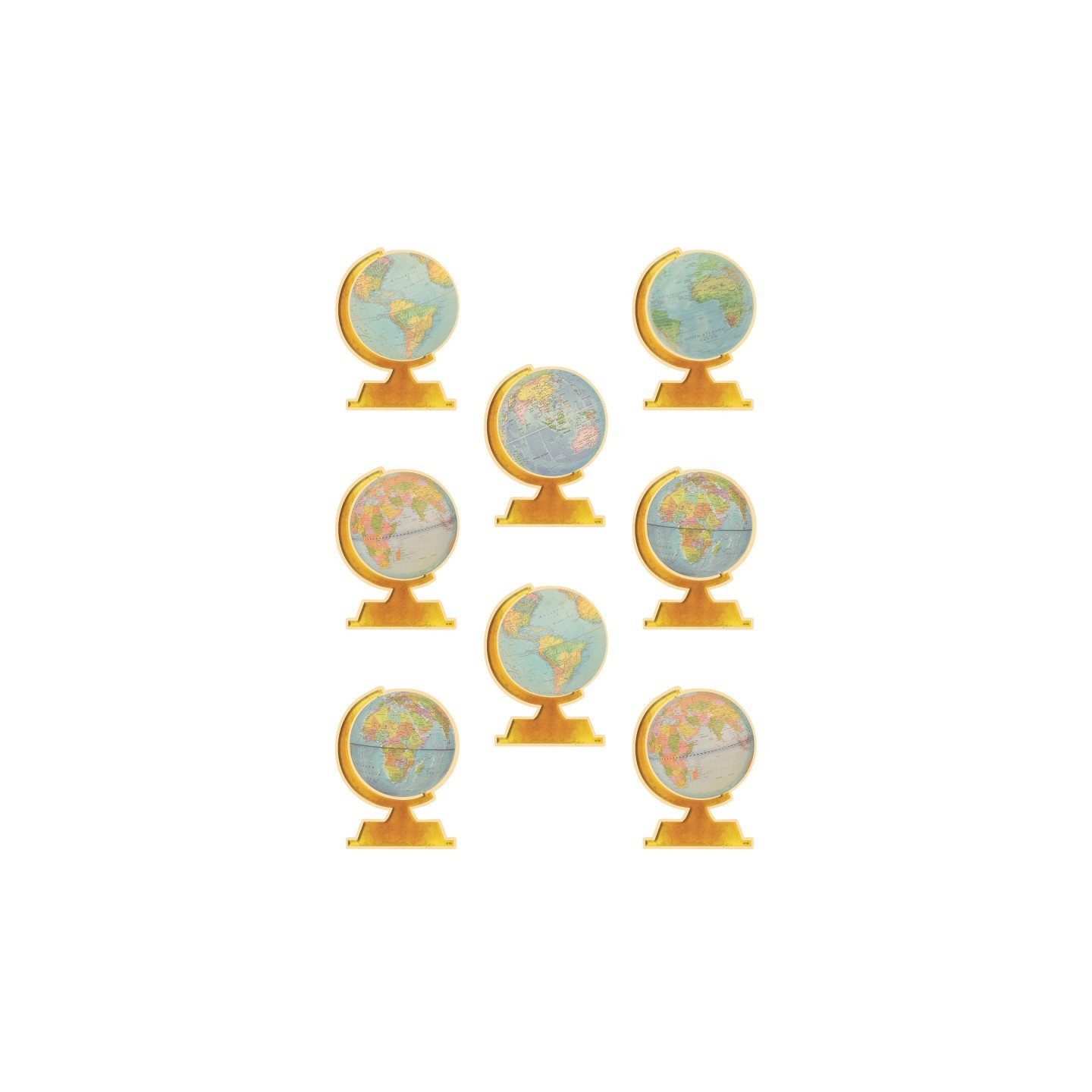 Teacher Created Resources® Travel The Map Globes Accents, Pack of 30