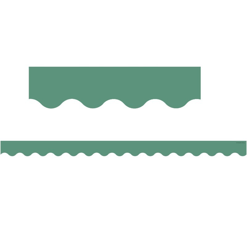 Teacher Created Resources® Eucalyptus Green Scalloped Border Trim, 35 Feet