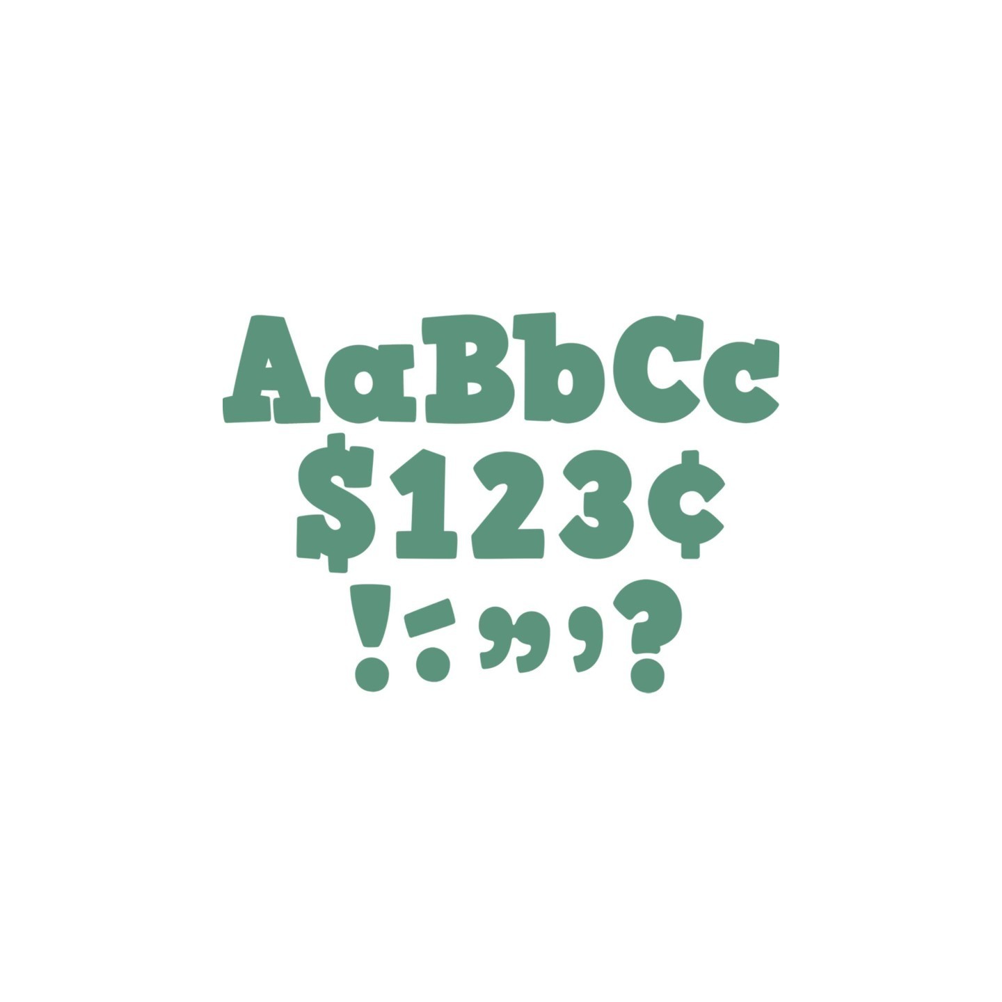 Teacher Created Resources® Eucalyptus Green 4" Bold Block Letters Combo Pack