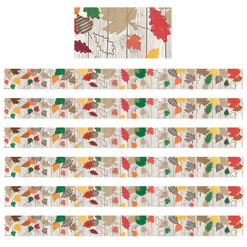 Teacher Created Resources® Home Sweet Classroom Happy Fall Straight Border Trim, 35 Feet Per Pack, 6 Packs