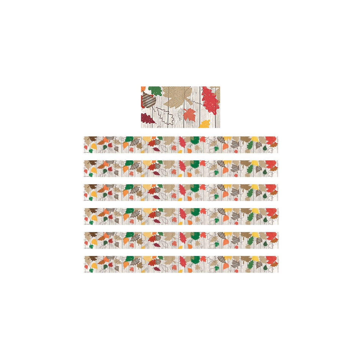 Teacher Created Resources® Home Sweet Classroom Happy Fall Straight Border Trim, 35 Feet Per Pack, 6 Packs
