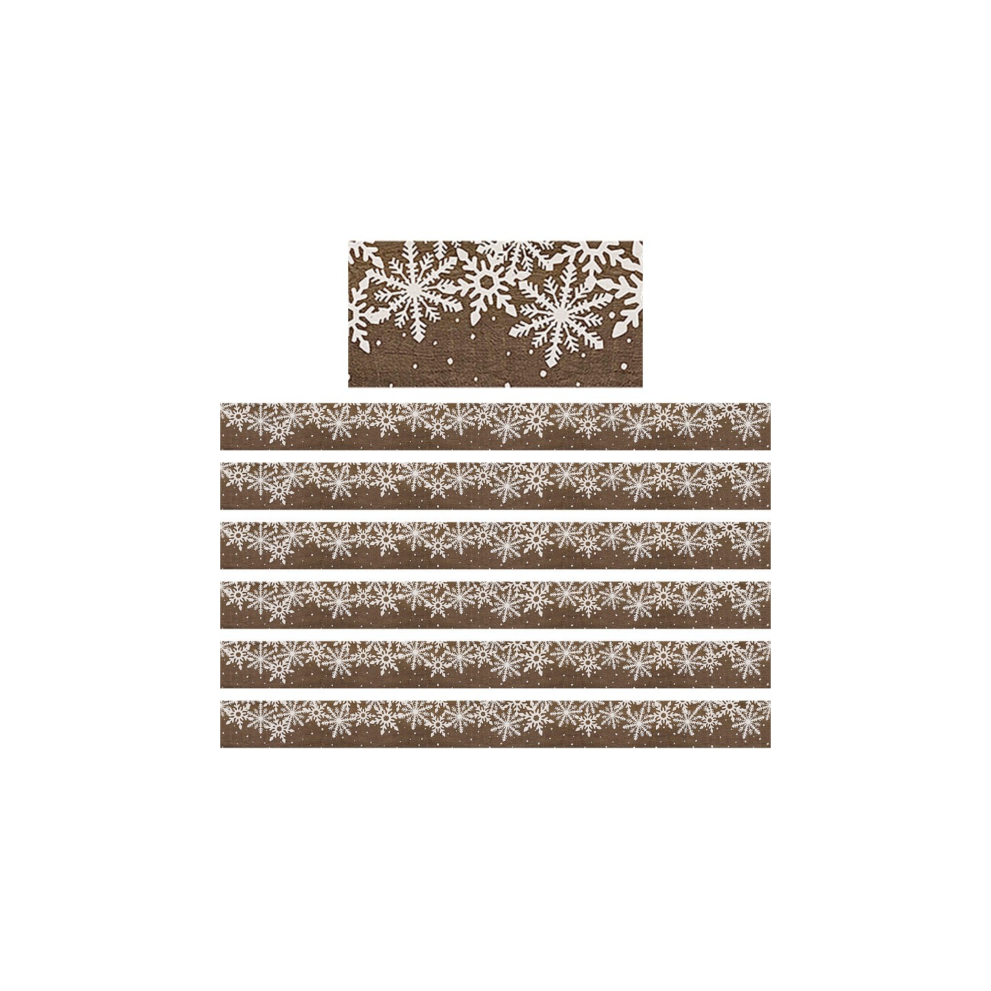Teacher Created Resources® Home Sweet Classroom Winter Straight Border Trim, 35 Feet Per Pack, 6 Packs