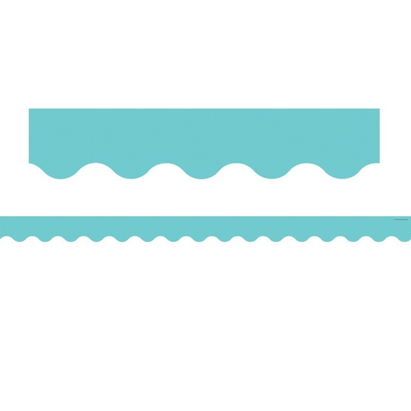 Teacher Created Resources® Light Turquoise Scalloped Border Trim, 35 Feet