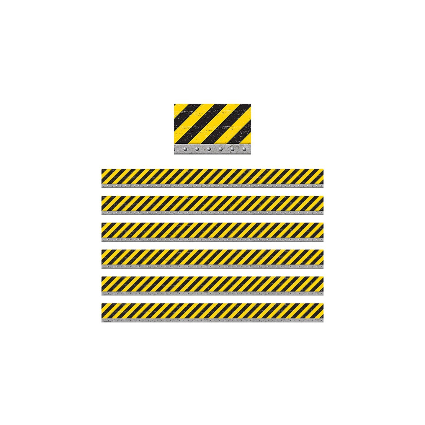 Teacher Created Resources® Under Construction Straight Border Trim, 35 Feet Per Pack, 6 Packs