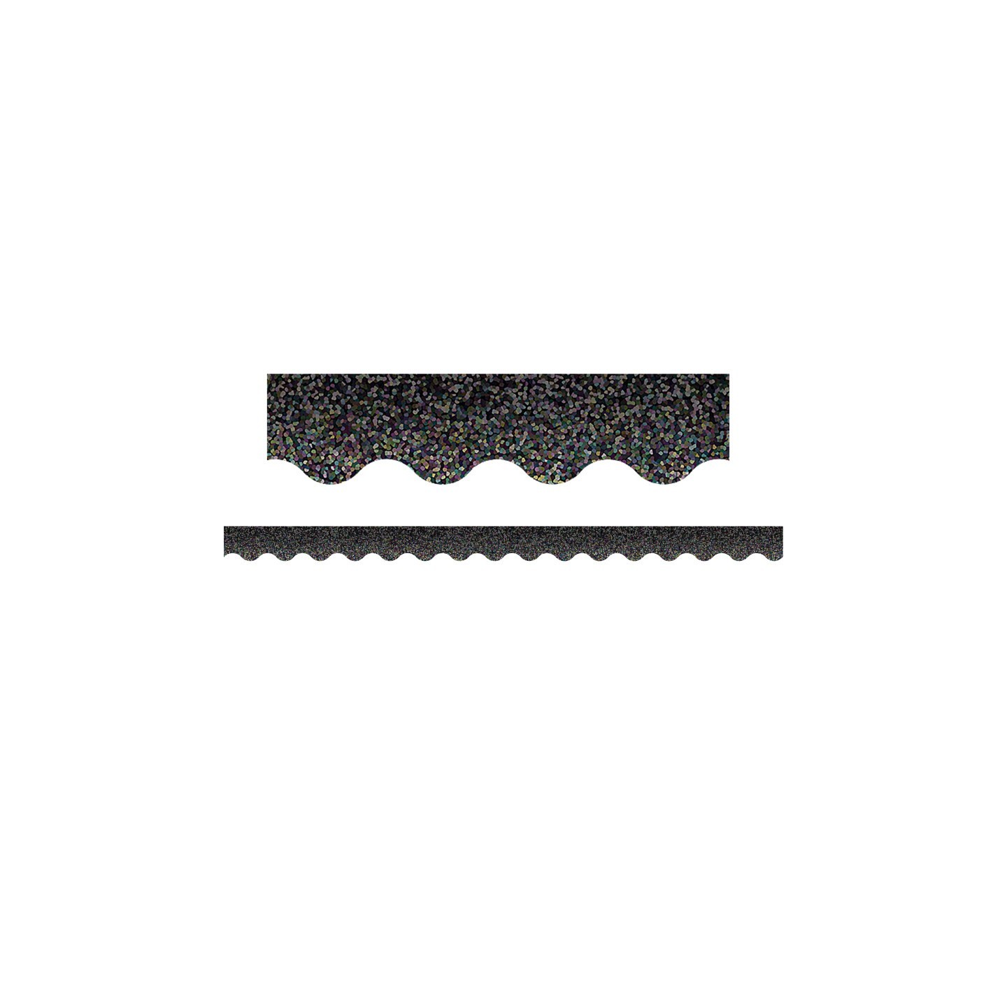 Teacher Created Resources® Black Sparkle Scalloped Border Trim, 35 Feet