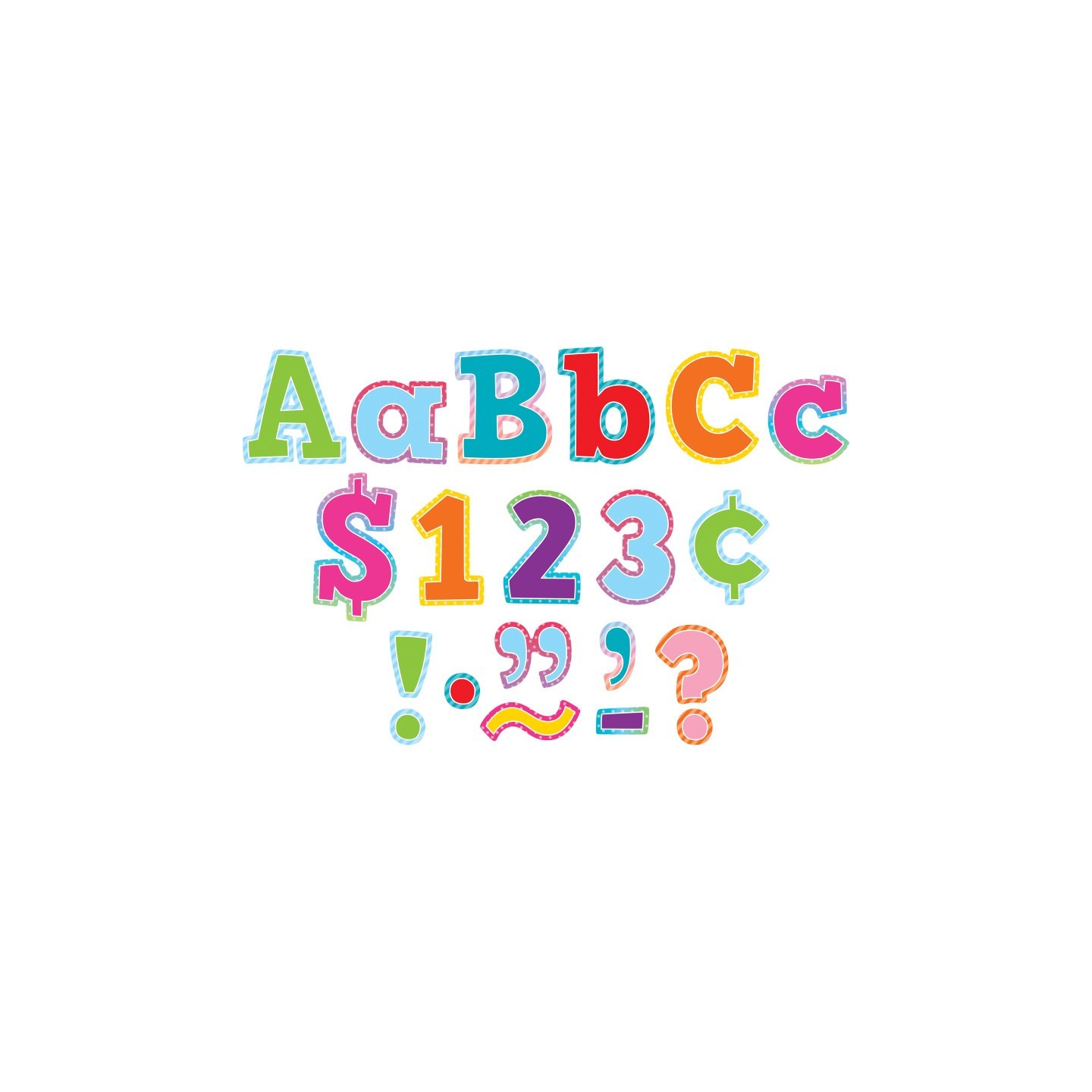 Teacher Created Resources® Colorful Vibes 4" Bold Block Letters