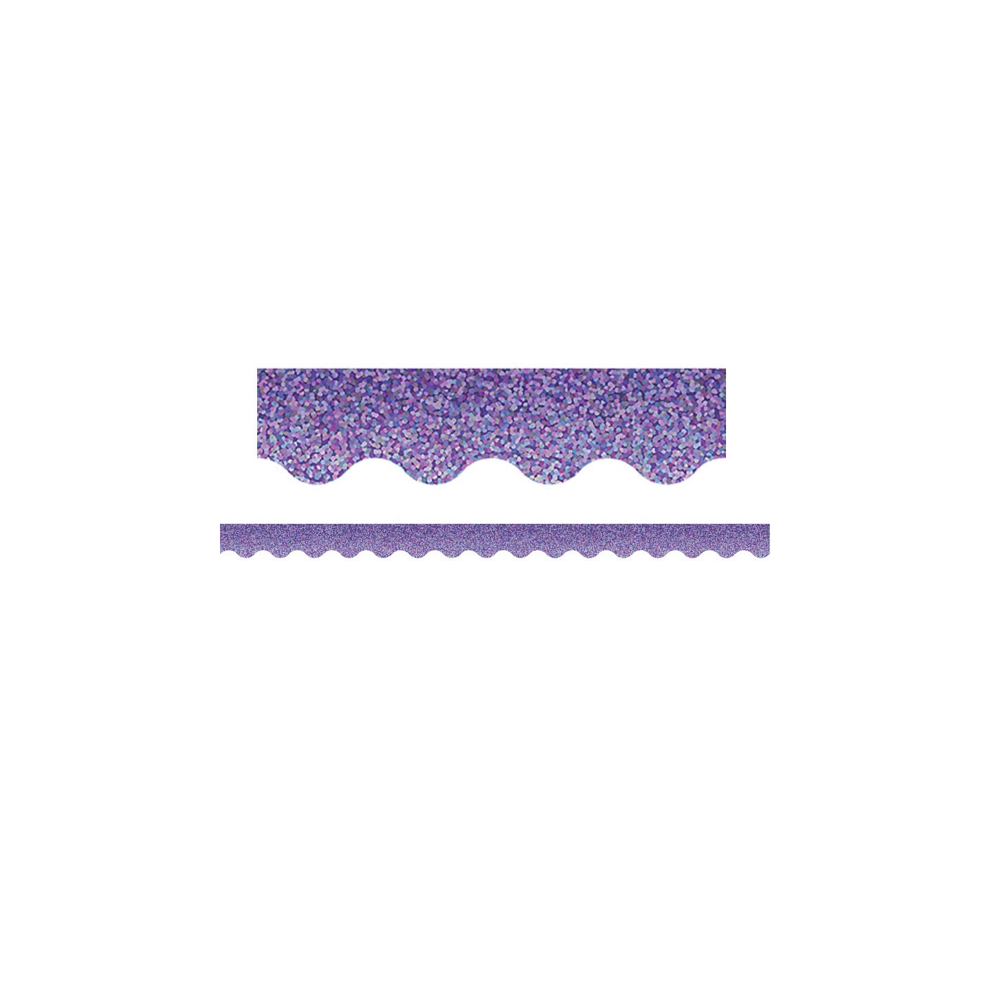 Teacher Created Resources® Purple Sparkle Scalloped Border Trim, 35 Feet