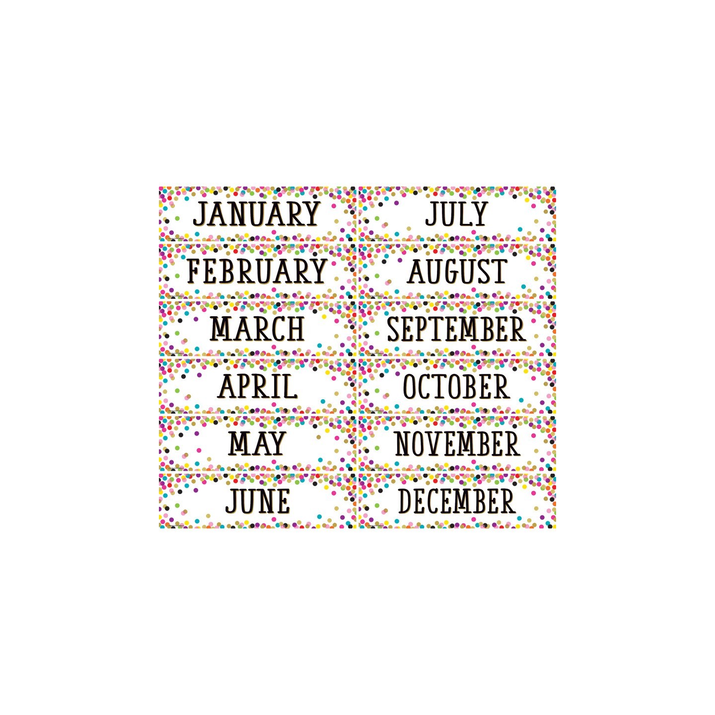 Teacher Created Resources® Confetti Monthly Headliners