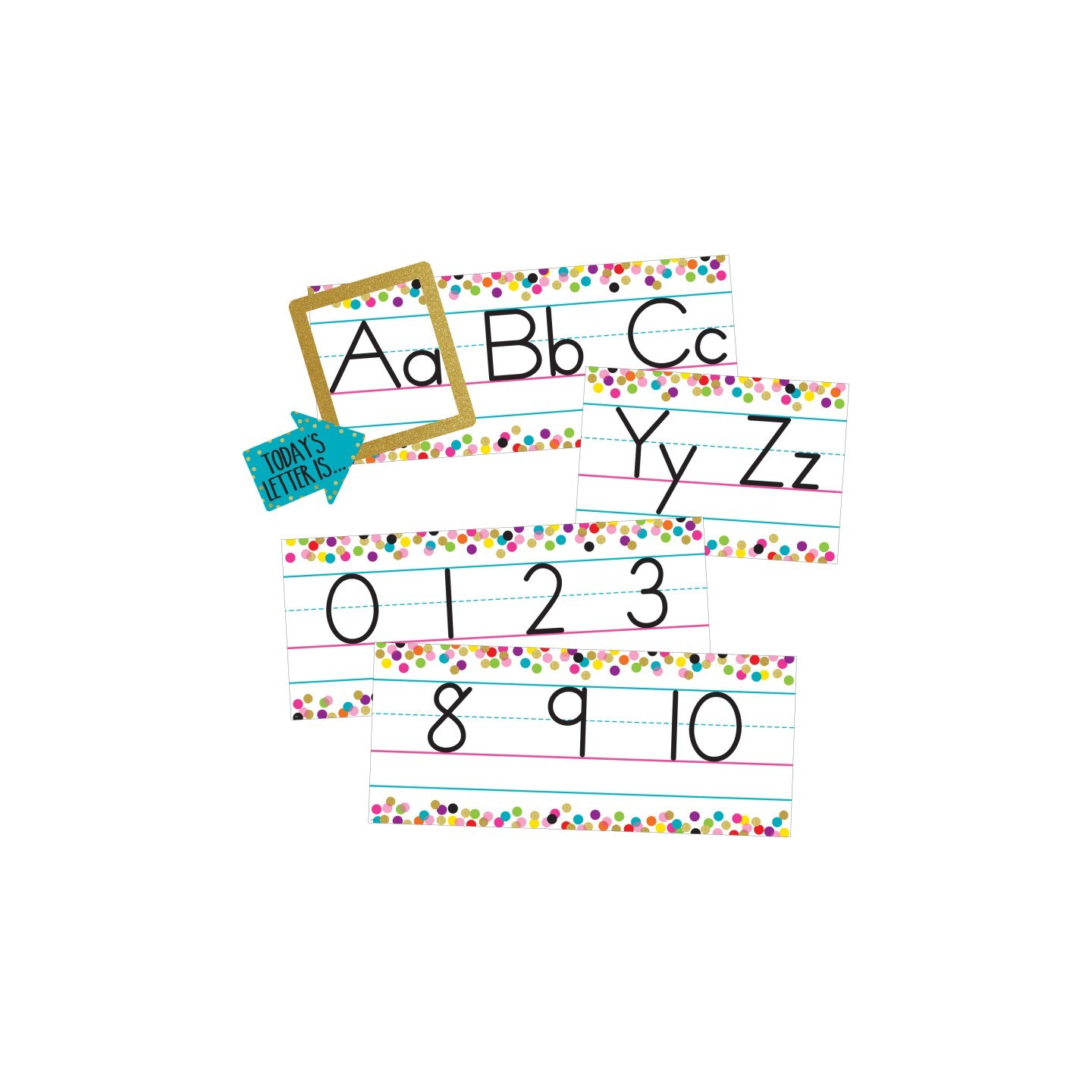 Teacher Created Resources® Confetti Alphabet Line Bulletin Board