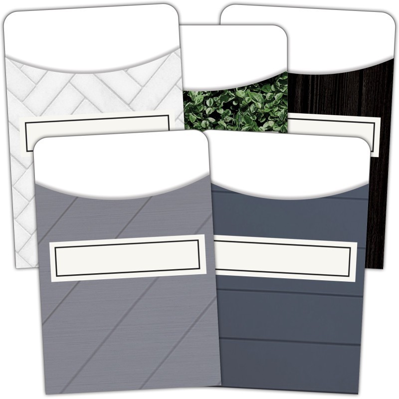 Teacher Created Resources® Modern Farmhouse Library Pockets - Multi-Pack, Pack of 35
