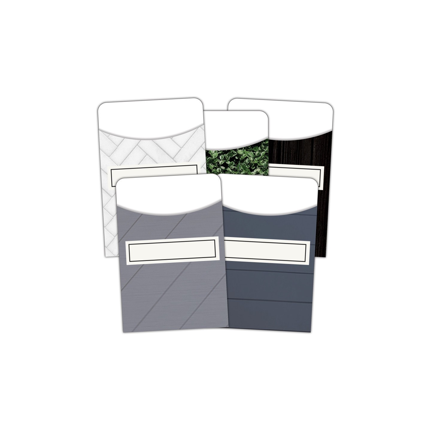 Teacher Created Resources® Modern Farmhouse Library Pockets - Multi-Pack, Pack of 35