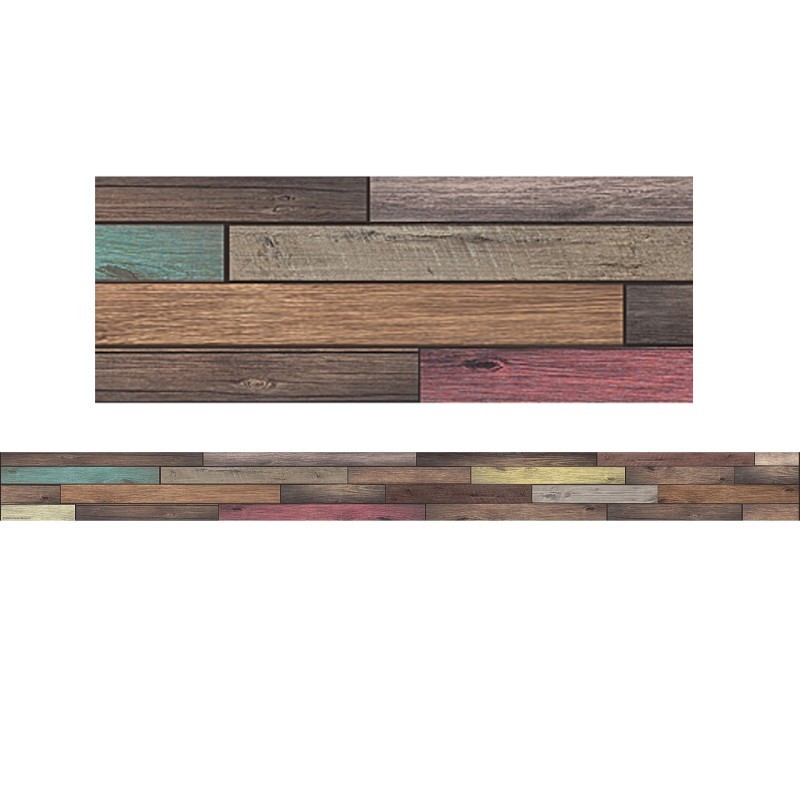 Teacher Created Resources® Home Sweet Classroom Reclaimed Wood Design Straight Border Trim, 35 Feet