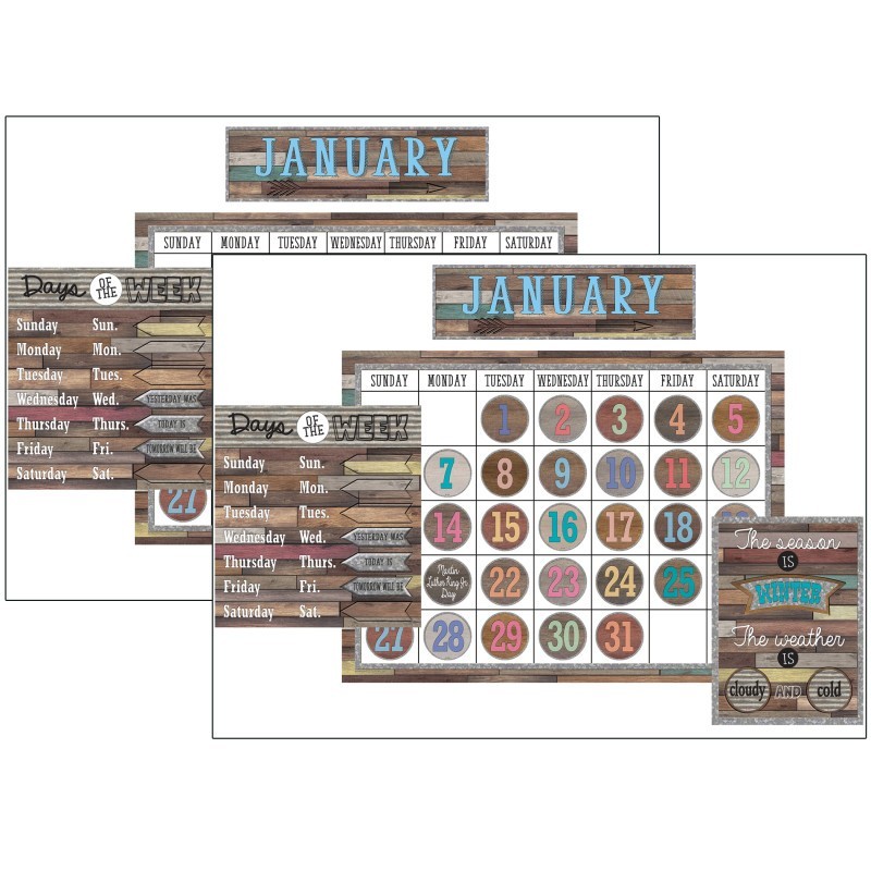 Teacher Created Resources® Home Sweet Classroom Calendar Set, 2 Sets