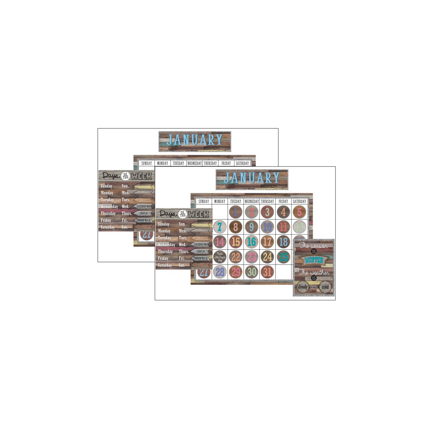 Teacher Created Resources® Home Sweet Classroom Calendar Set, 2 Sets