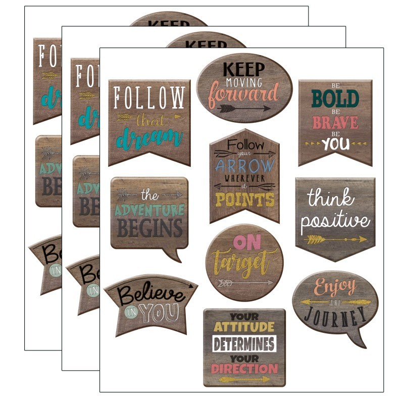 Teacher Created Resources® Home Sweet Classroom Positive Sayings Accents, 30 Per Pack, 3 Packs