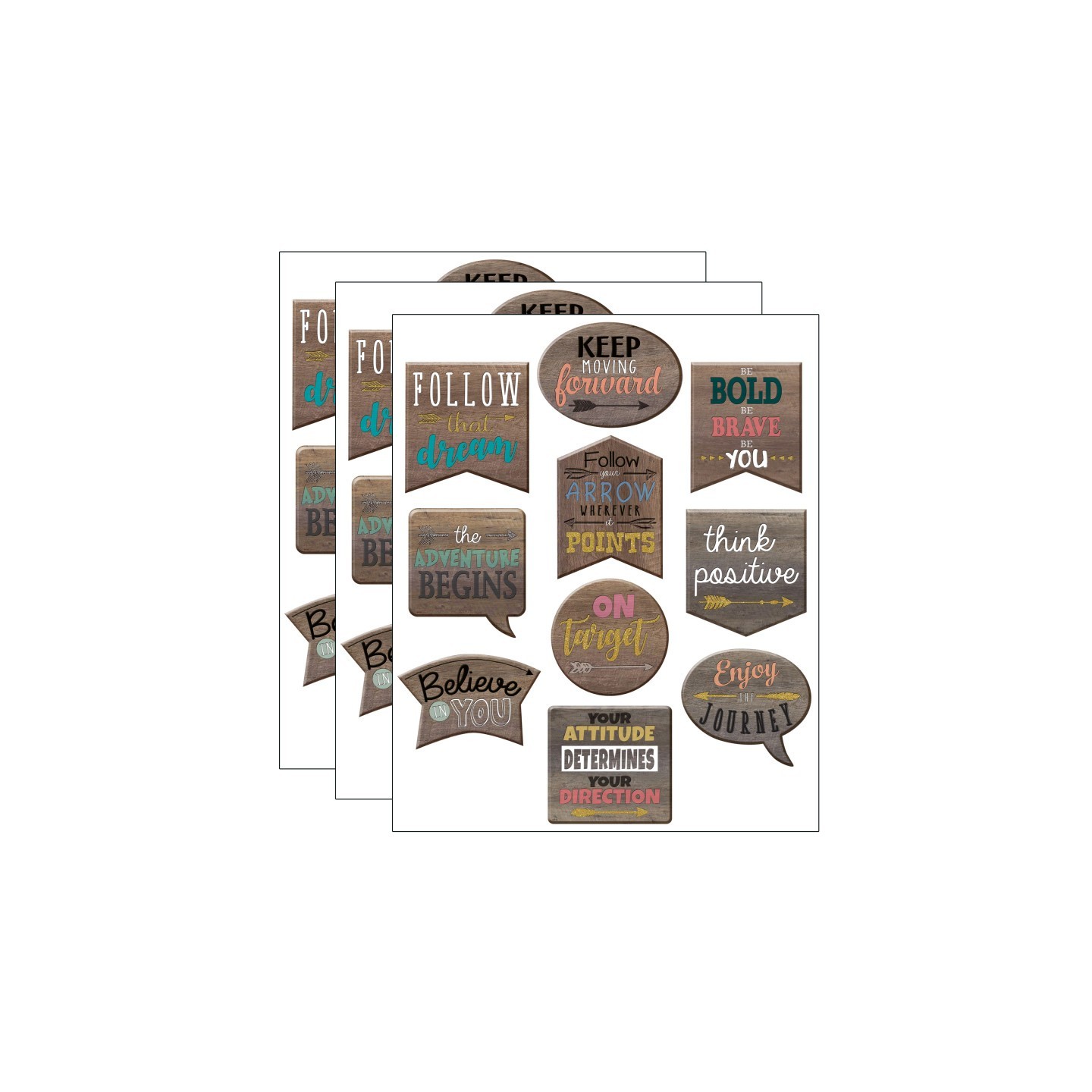 Teacher Created Resources® Home Sweet Classroom Positive Sayings Accents, 30 Per Pack, 3 Packs