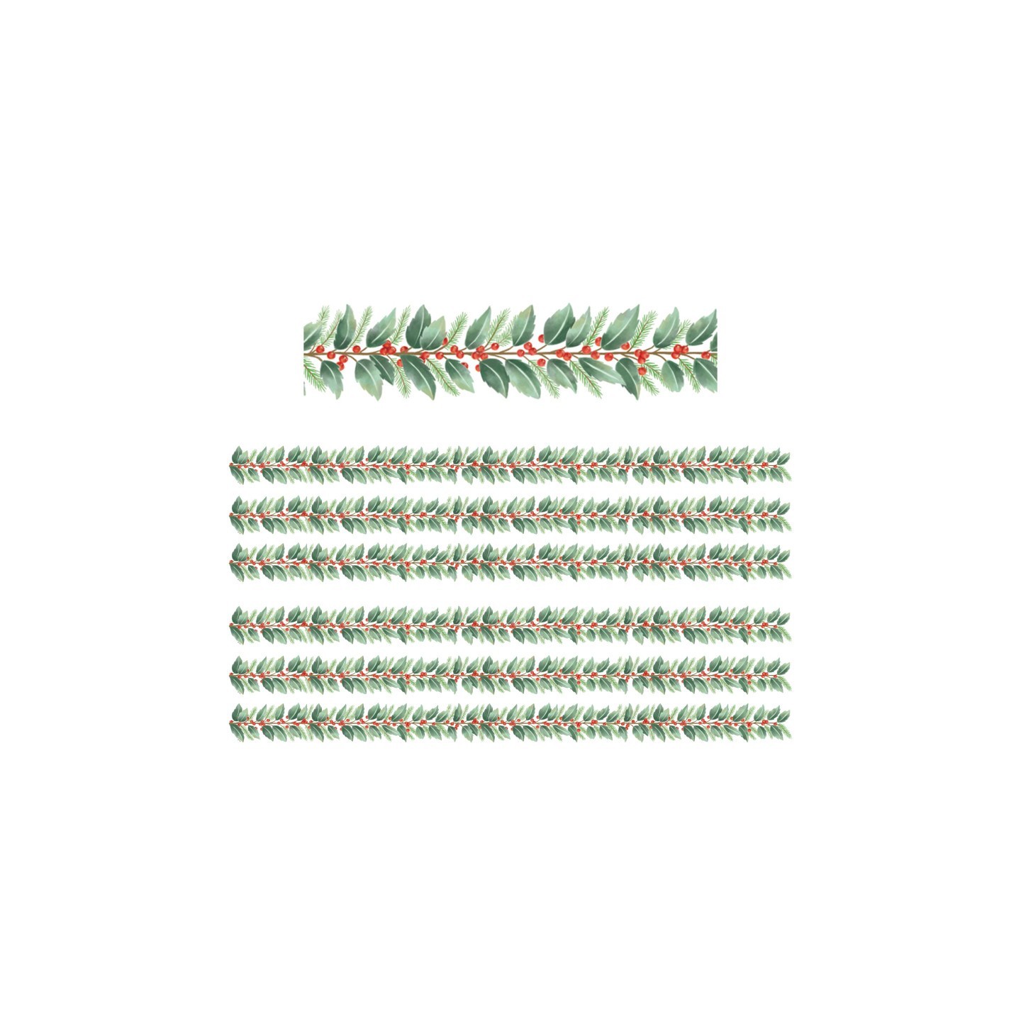 Teacher Created Resources® Holly Die-Cut Border Trim, 35 Feet Per Pack, 6 Packs