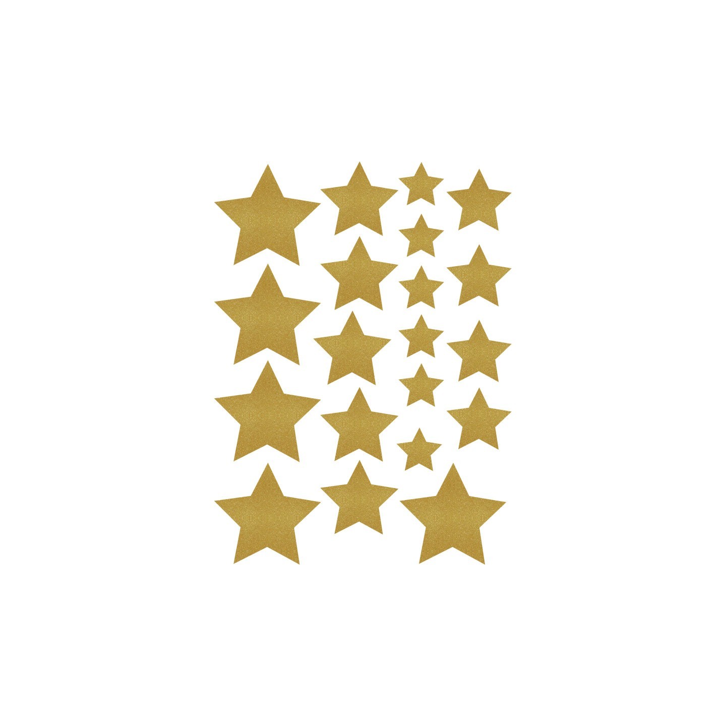 Teacher Created Resources® Gold Shimmer Stars Accents, Assorted Sizes, 60 Per Pack, 3 Packs