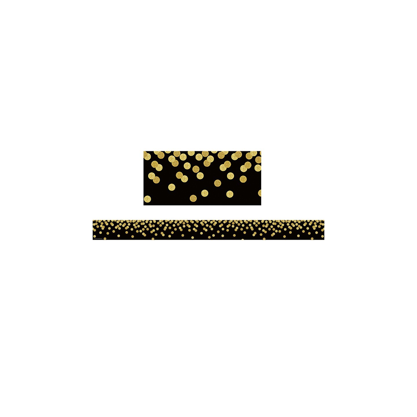 Teacher Created Resources® Black Confetti Straight Border Trim, 35 Feet