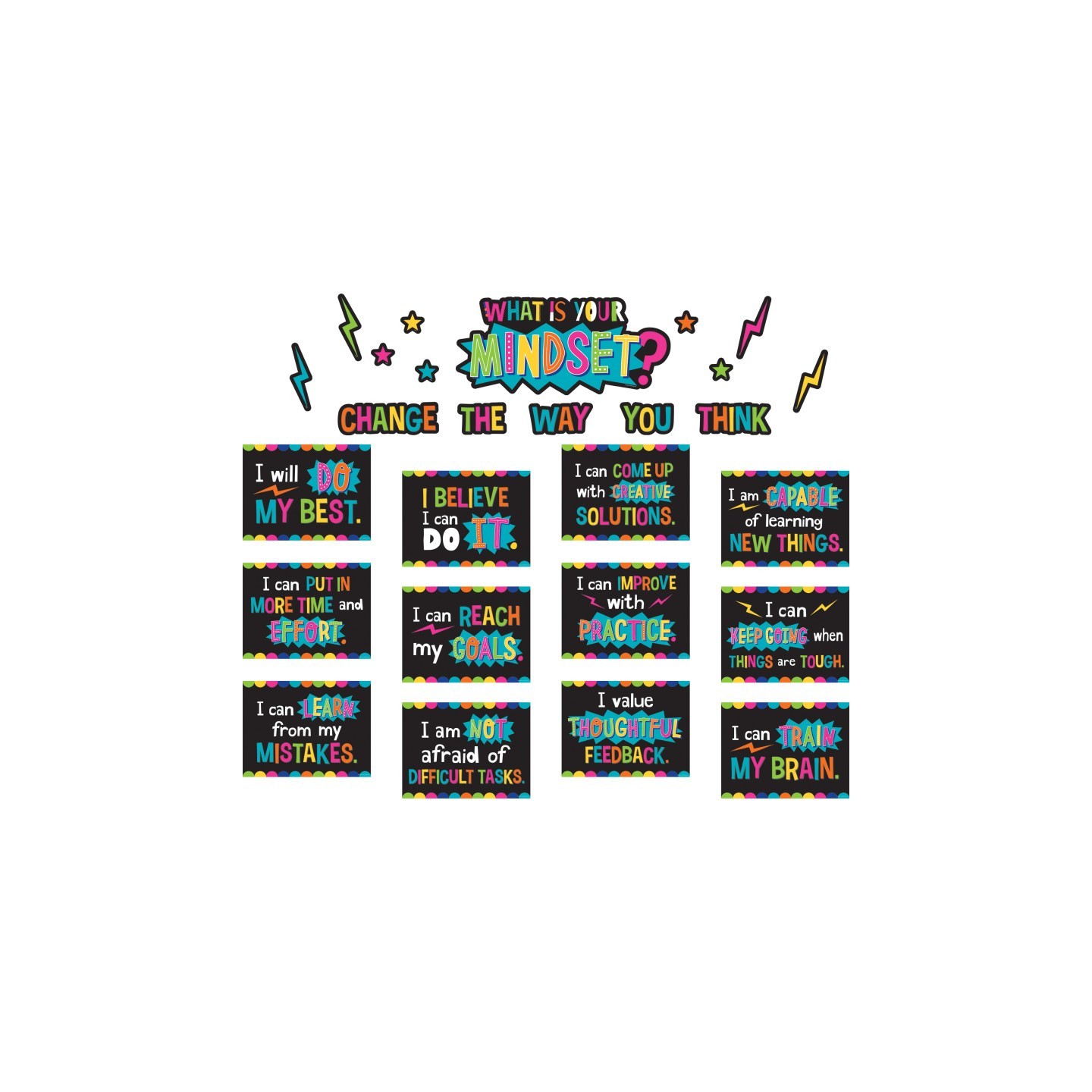 Teacher Created Resources® What is Your Mindset? Bulletin Board Set