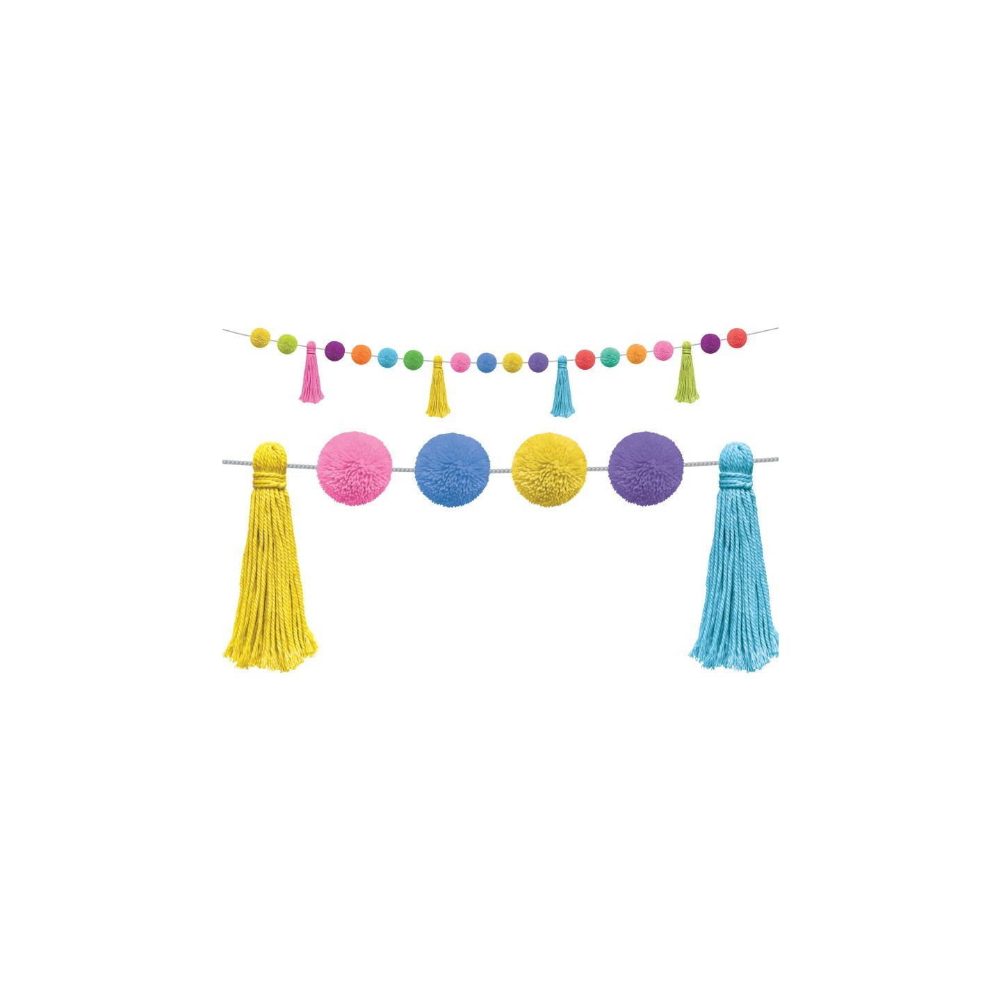 Teacher Created Resources® Colorful Pom-Poms and Tassels Garland