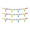 Teacher Created Resources® Colorful Pom-Poms and Tassels Garland, Pack of 3
