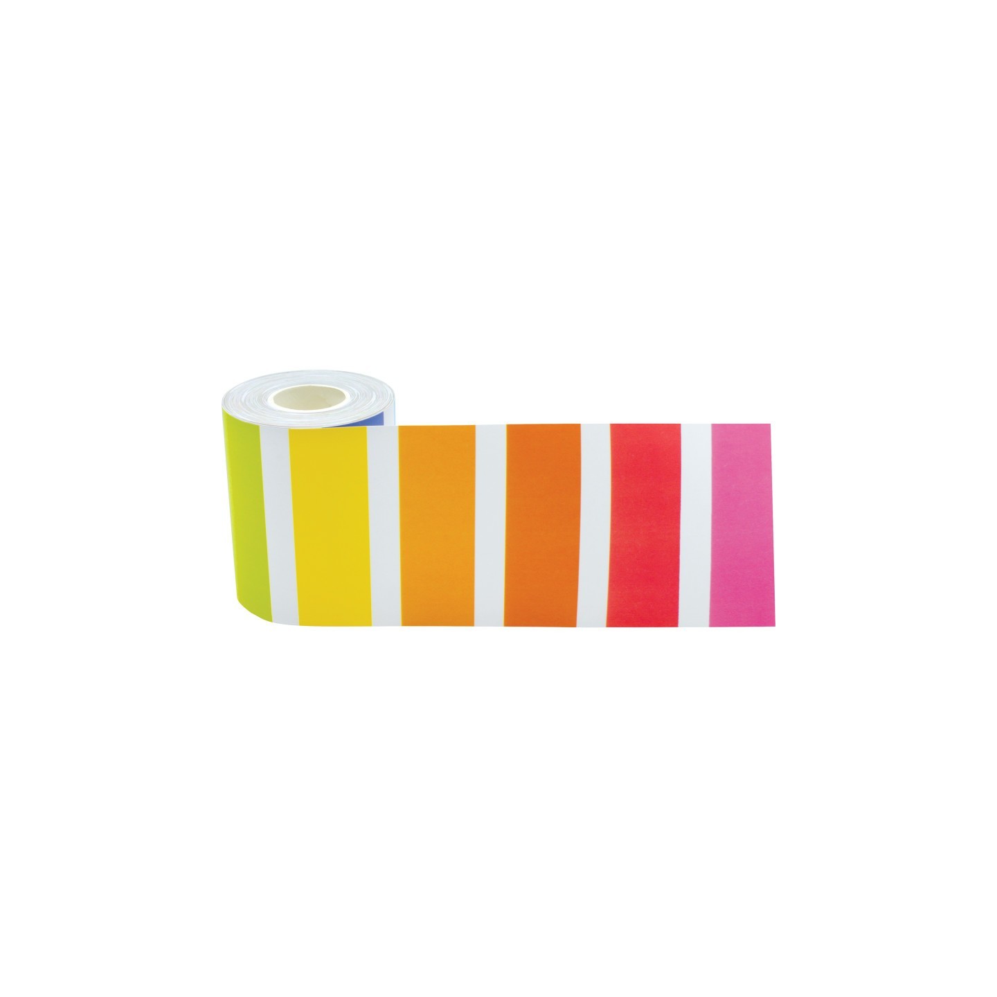 Teacher Created Resources® Colorful Stripes Straight Rolled Border Trim, 50 Feet
